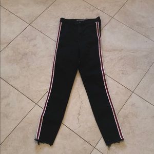 Zara side stripe jeggings